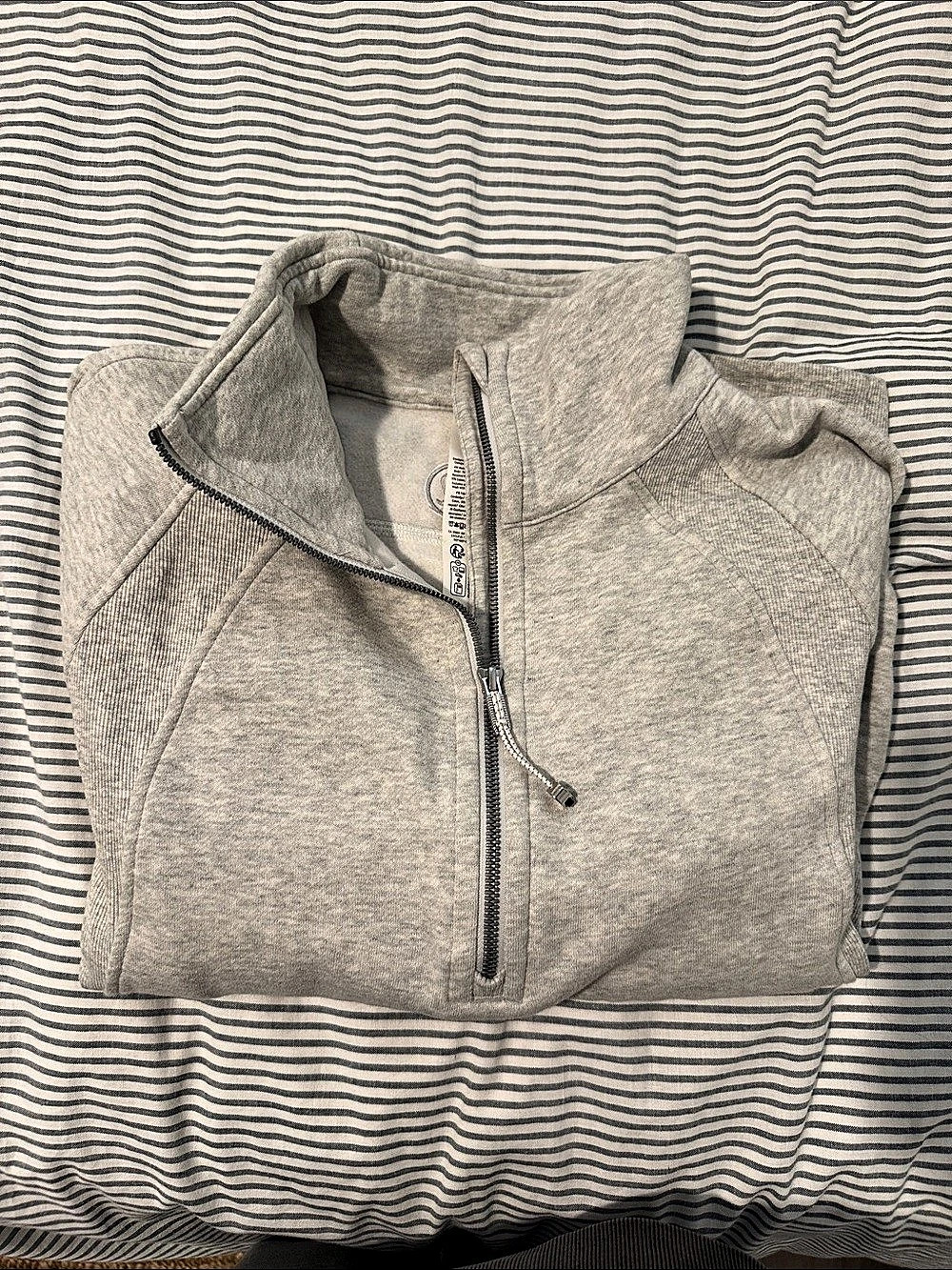 Lululemon Scuba Oversized Funnel-Neck Half Zip Gray Jacket